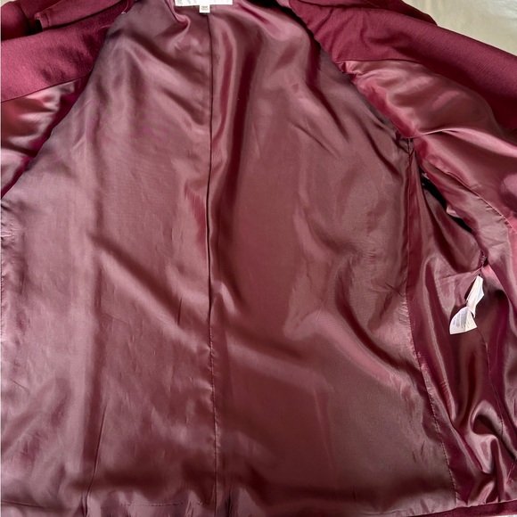 Jones Studio Burgundy Women's Pea Coat, Size 18W - Picture 8 of 13